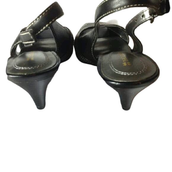Naturalizer Black Slingback Peep Toe Pumps 6 - Picture 4 of 4